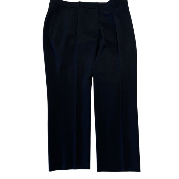 Theory Solid Black Pleated Dress Pants Trousers Women's 14 - Picture 1 of 5